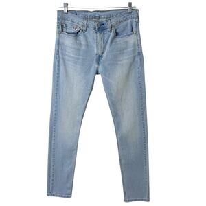 Levi's Men's Skinny Fit Jeans 32 x 34 Blue Light Wash Denim Stretch 5 Pocket